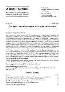 A&F-Mitteilung 1-2014