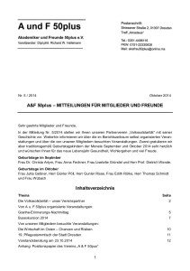 A&F-Mitteilung 5-2014